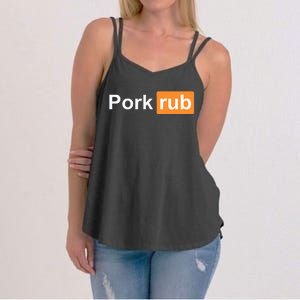 Pork Rub Bbq Smoker Lover Women's Strappy Tank