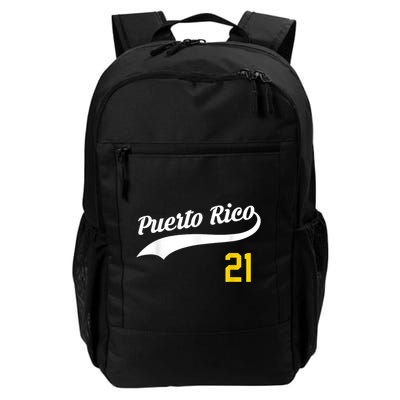Puerto Rico Baseball 21 For Santurce Baseball Fans Backpack