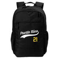 Puerto Rico Baseball 21 For Santurce Baseball Fans Backpack