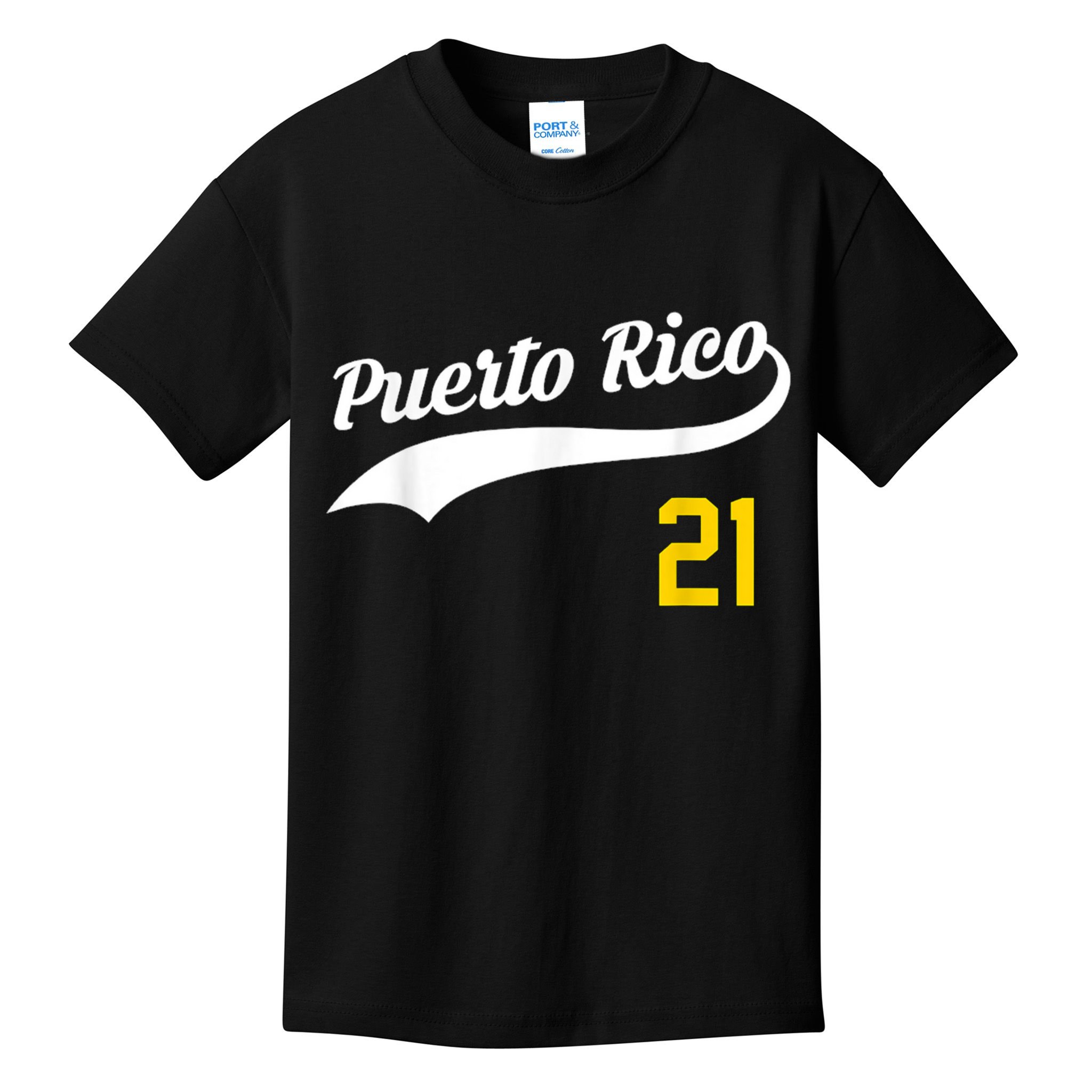 Puerto Rico Baseball 21 For Santurce Baseball Fans Kids T-Shirt