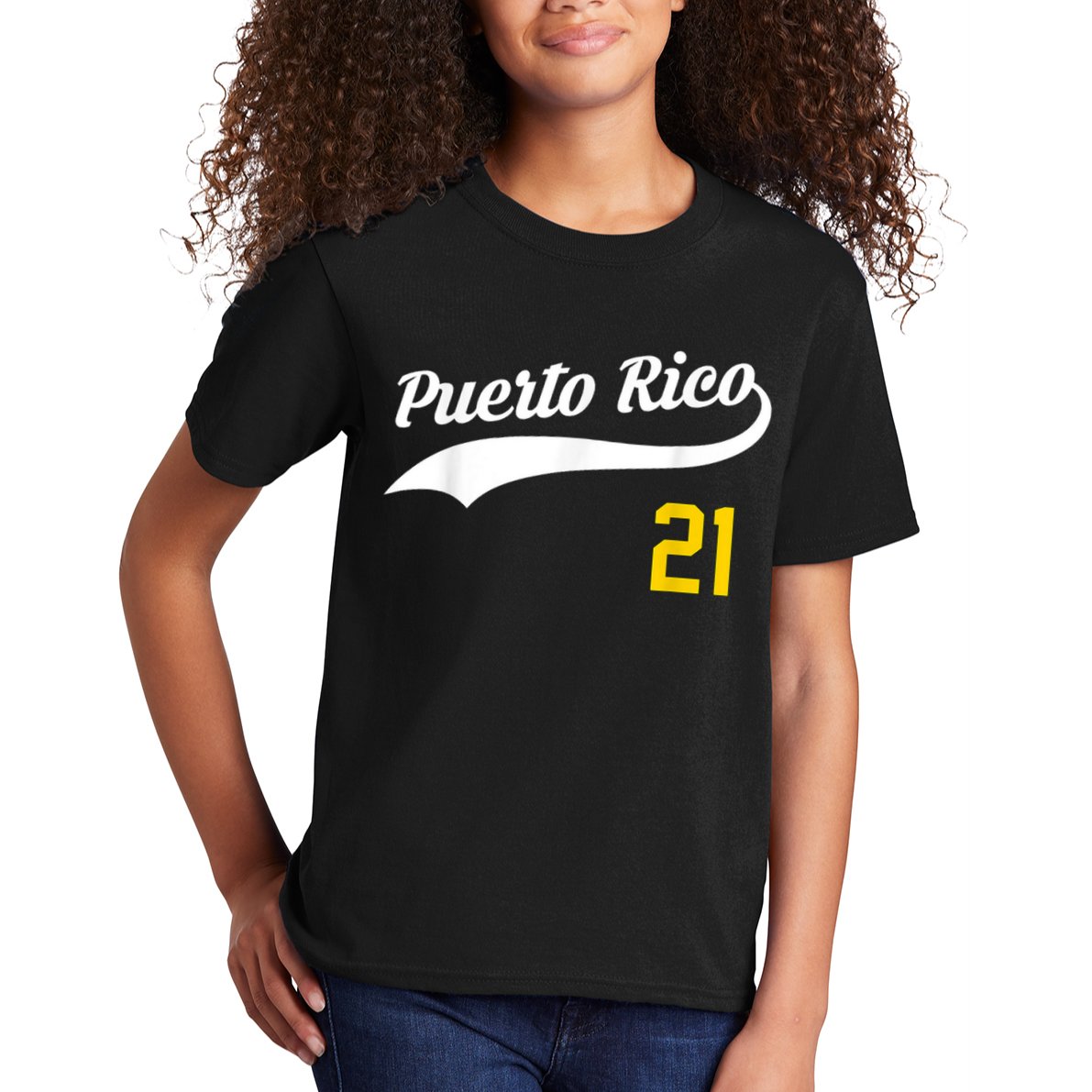 Puerto Rico Baseball 21 For Santurce Baseball Fans Kids T-Shirt