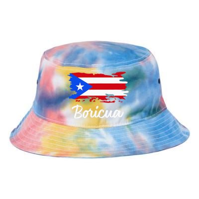 Puerto Rico Boricua Vintage Puerto Rican Flag Tie Dye Newport Bucket Hat