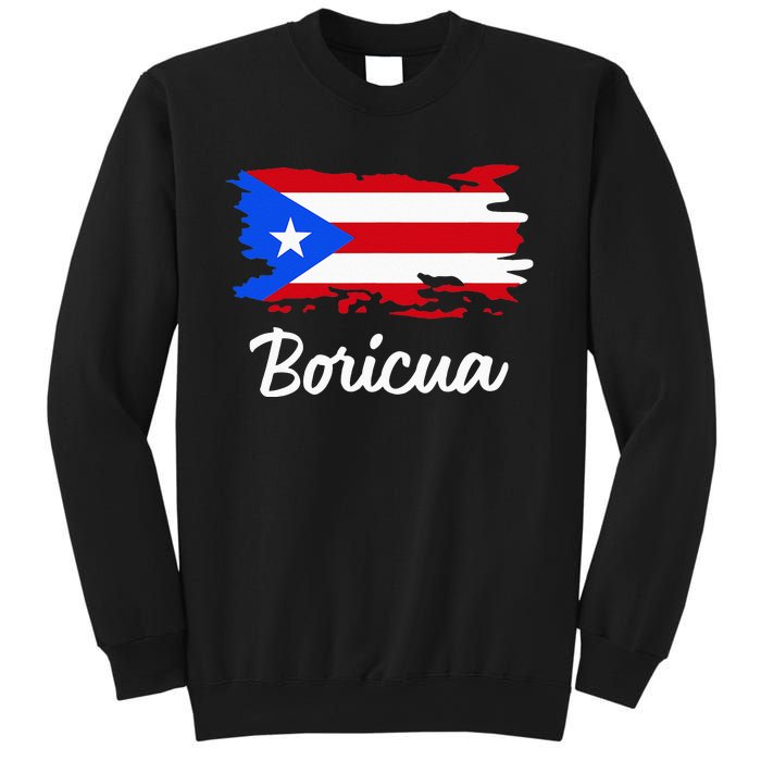 Puerto Rico Boricua Vintage Puerto Rican Flag Sweatshirt