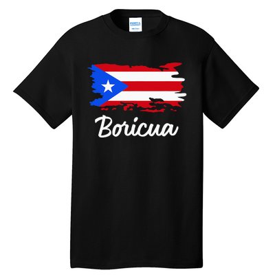 Puerto Rico Boricua Vintage Puerto Rican Flag Tall T-Shirt