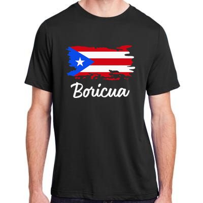 Puerto Rico Boricua Vintage Puerto Rican Flag Adult ChromaSoft Performance T-Shirt