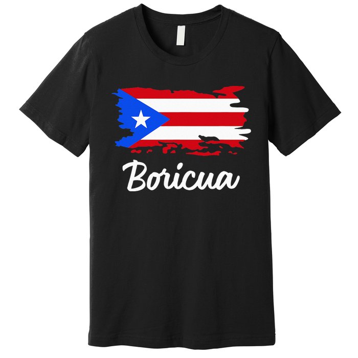 Puerto Rico Boricua Vintage Puerto Rican Flag Premium T-Shirt