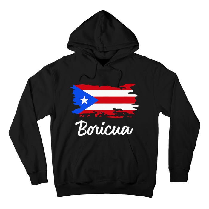 Puerto Rico Boricua Vintage Puerto Rican Flag Tall Hoodie