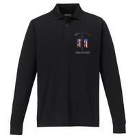 Puerto Rican By Blood American By Birth Patriot By Choice Performance Long Sleeve Polo