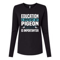 Pigeon Racing Birdwatching Trainer Breeder Womens Cotton Relaxed Long Sleeve T-Shirt