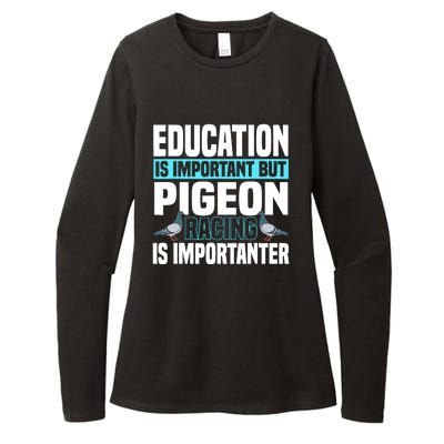 Pigeon Racing Birdwatching Trainer Breeder Womens CVC Long Sleeve Shirt