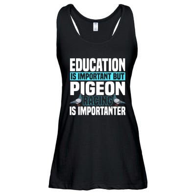 Pigeon Racing Birdwatching Trainer Breeder Ladies Essential Flowy Tank