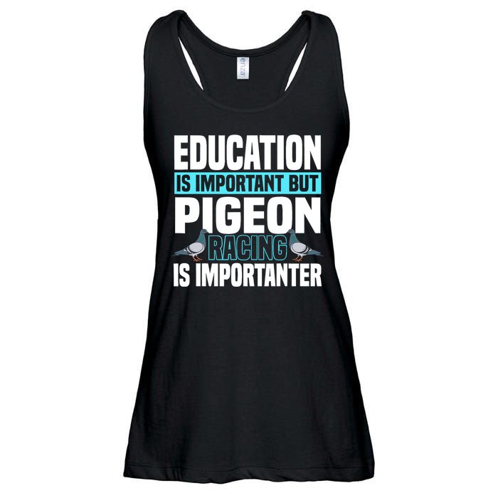 Pigeon Racing Birdwatching Trainer Breeder Ladies Essential Flowy Tank