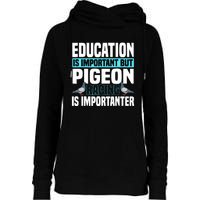 Pigeon Racing Birdwatching Trainer Breeder Womens Funnel Neck Pullover Hood