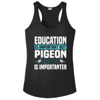 Pigeon Racing Birdwatching Trainer Breeder Ladies PosiCharge Competitor Racerback Tank