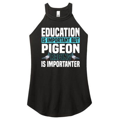 Pigeon Racing Birdwatching Trainer Breeder Women's Perfect Tri Rocker Tank