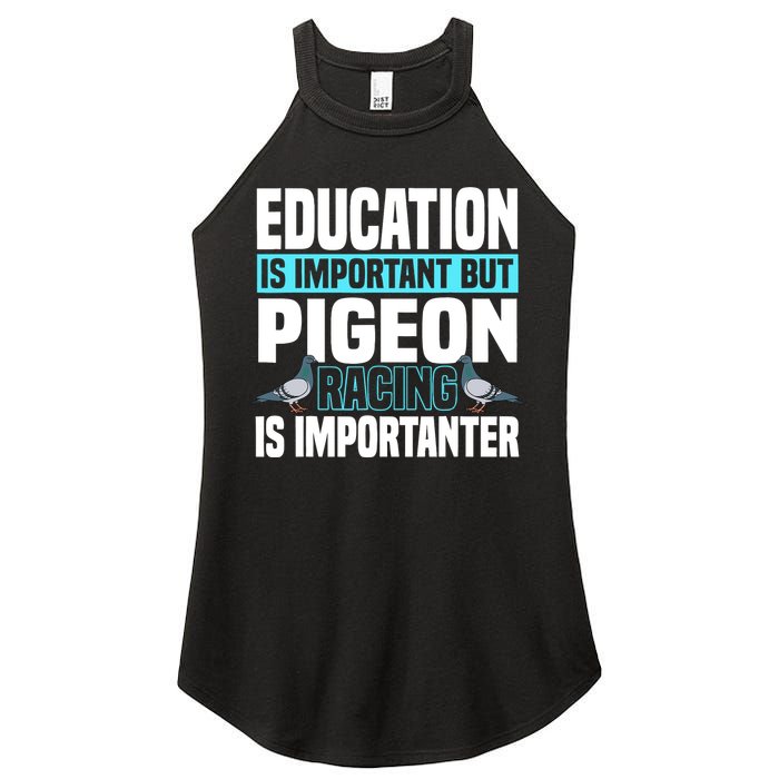 Pigeon Racing Birdwatching Trainer Breeder Women's Perfect Tri Rocker Tank