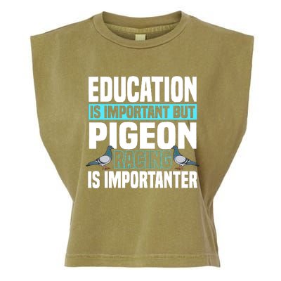 Pigeon Racing Birdwatching Trainer Breeder Garment-Dyed Women's Muscle Tee