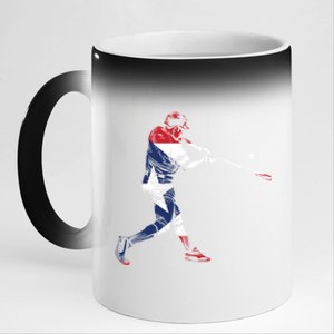 Puerto Rico Baseball Cool Gift Cute Famous Island Game Gift 11oz Black Color Changing Mug