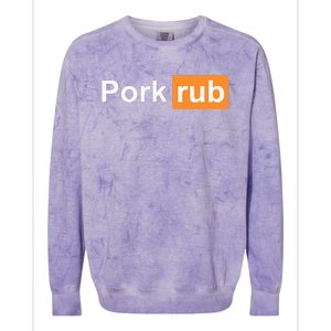 Pork Rub Bbq Smoker Lover Funny Barbecue Colorblast Crewneck Sweatshirt