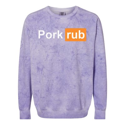 Pork Rub Bbq Smoker Lover Funny Barbecue Colorblast Crewneck Sweatshirt