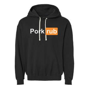 Pork Rub Bbq Smoker Lover Funny Barbecue Garment-Dyed Fleece Hoodie