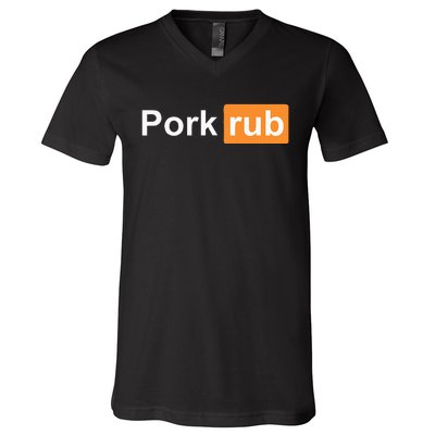 Pork Rub Bbq Smoker Lover Funny Barbecue V-Neck T-Shirt