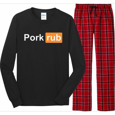 Pork Rub Bbq Smoker Lover Funny Barbecue Long Sleeve Pajama Set