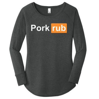 Pork Rub Bbq Smoker Lover Funny Barbecue Women's Perfect Tri Tunic Long Sleeve Shirt