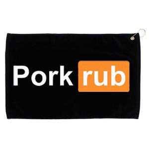 Pork Rub Bbq Smoker Lover Funny Barbecue Grommeted Golf Towel