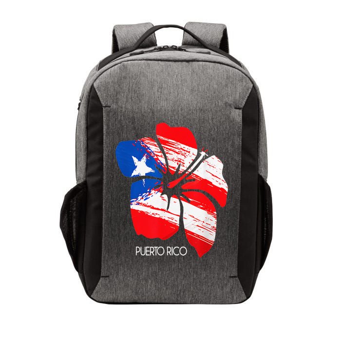 Puerto Rico Boricua Puerto Rican Flag Flower Pride Vector Backpack