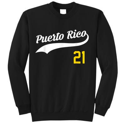 Puerto Rico Baseball 21 For Santurce Baseball Fans Sweatshirt
