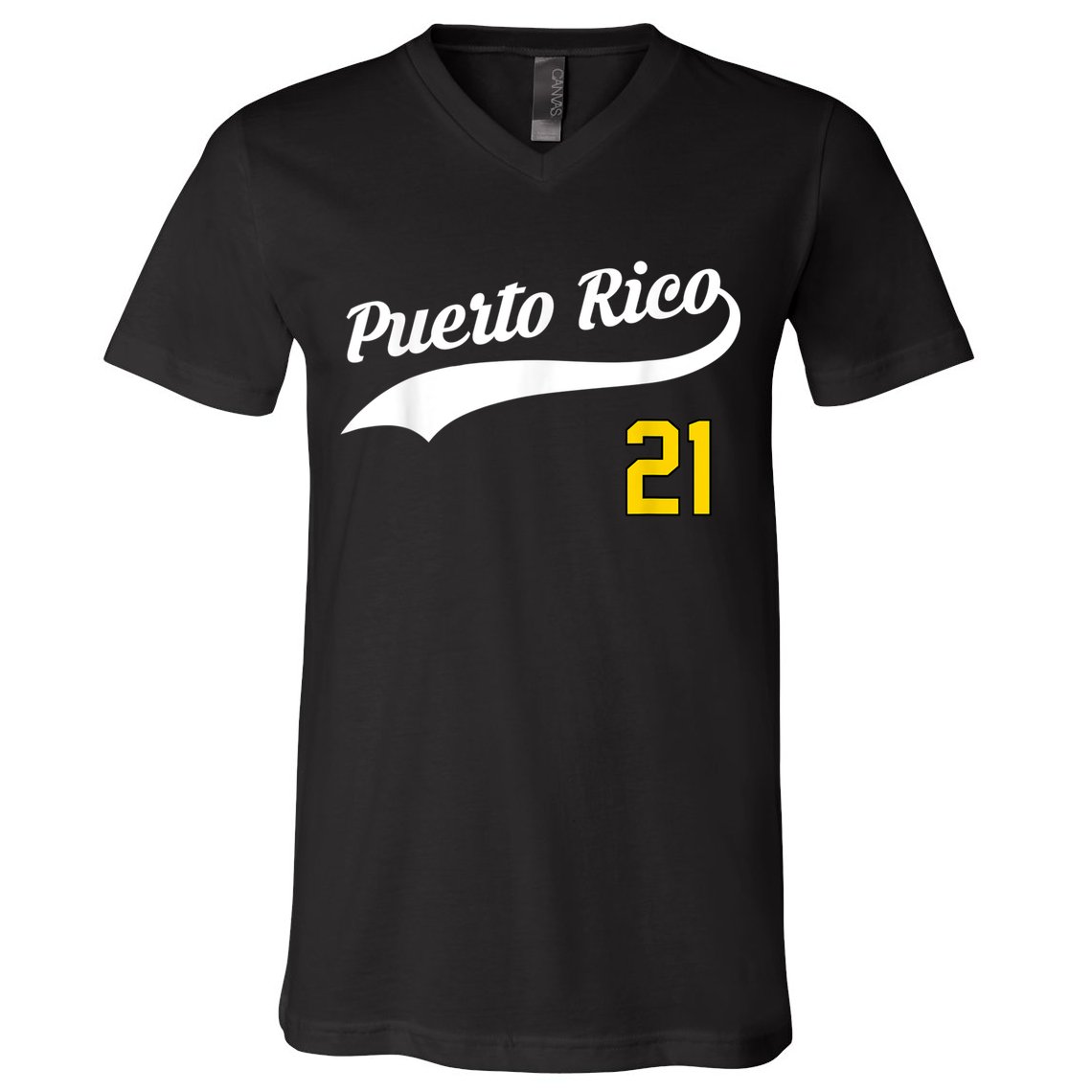 Puerto Rico Baseball 21 For Santurce Baseball Fans V-Neck T-Shirt