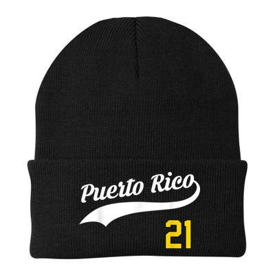 Puerto Rico Baseball 21 For Santurce Baseball Fans Beanie