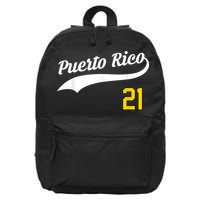 Puerto Rico Baseball 21 For Santurce Baseball Fans 16 in Basic Backpack