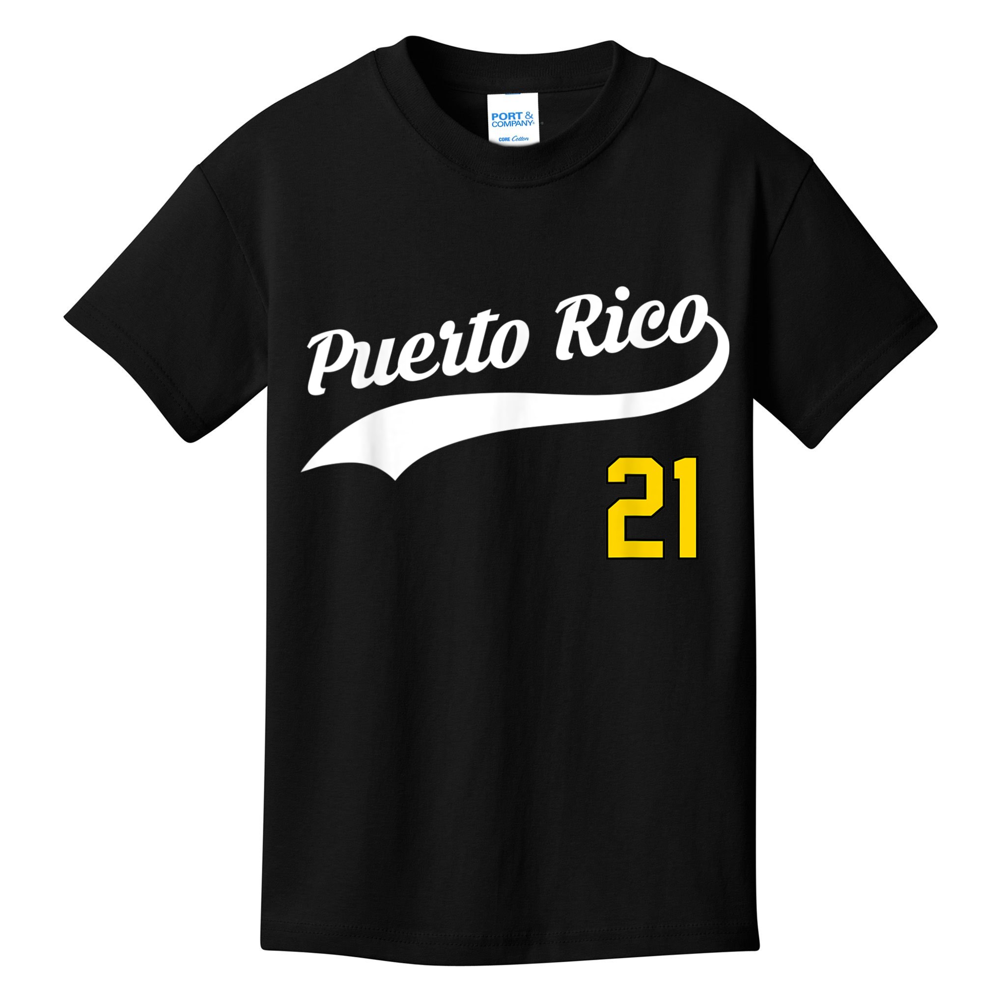 Puerto Rico Baseball 21 For Santurce Baseball Fans Kids T-Shirt