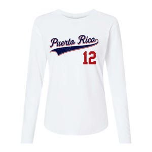 Puerto Rico Baseball 21 For Santurce Baseball Fans Womens Cotton Relaxed Long Sleeve T-Shirt