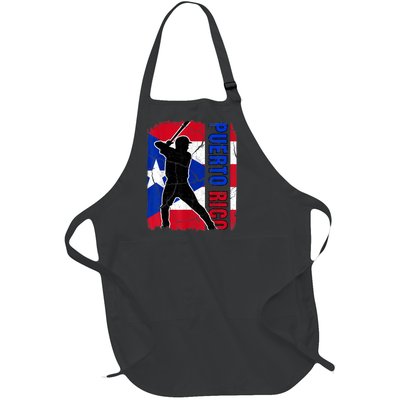 Puerto Rico Baseball 21 For Santurce Baseball Fans Full-Length Apron With Pockets