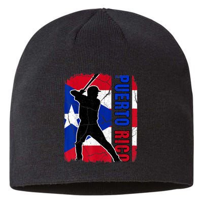 Puerto Rico Baseball 21 For Santurce Baseball Fans Sustainable Beanie