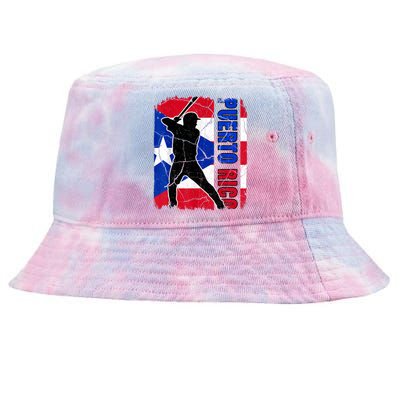 Puerto Rico Baseball 21 For Santurce Baseball Fans Tie-Dyed Bucket Hat