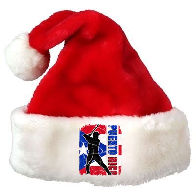 Puerto Rico Baseball 21 For Santurce Baseball Fans Premium Christmas Santa Hat