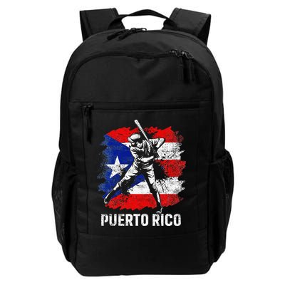 Puerto Rican Baseball Player Puerto Rico Flag Baseball Fans Backpack