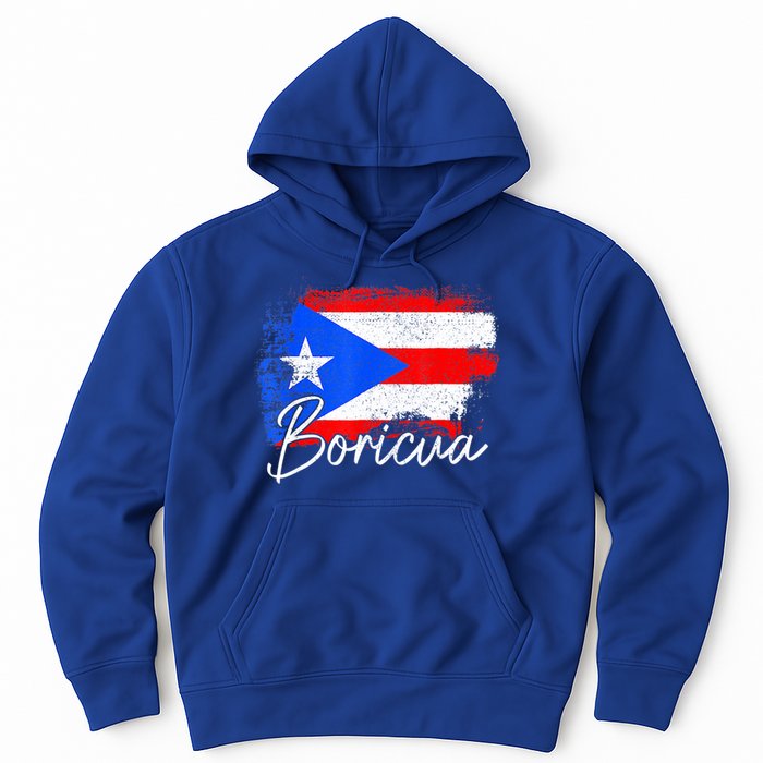 Puerto Rico Boricua Vintage Puerto Rican Flag Pride Hoodie