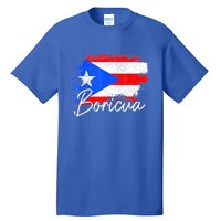 Puerto Rico Boricua Vintage Puerto Rican Flag Pride Tall T-Shirt