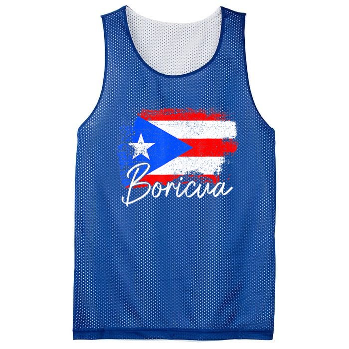 Puerto Rico Boricua Vintage Puerto Rican Flag Pride Mesh Reversible Basketball Jersey Tank