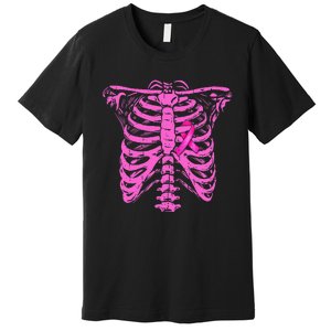 P.I.N.K. Ribbon Breast Cancer Awareness Halloween Premium T-Shirt