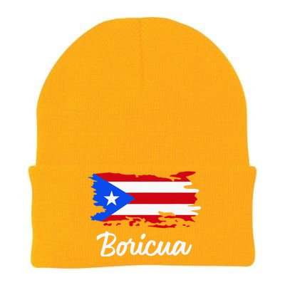 Puerto Rico Boricua Vintage Puerto Rican Flag  Knit Cap Winter Beanie