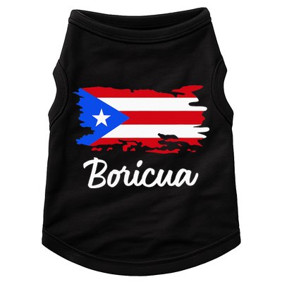 Puerto Rico Boricua Vintage Puerto Rican Flag  Doggie Tank