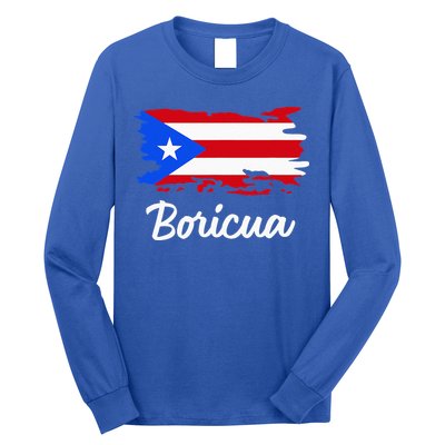 Puerto Rico Boricua Vintage Puerto Rican Flag  Long Sleeve Shirt