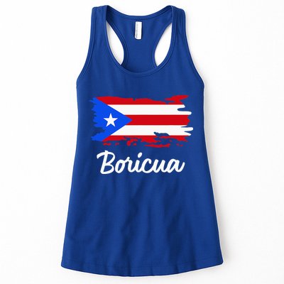 Puerto Rico Boricua Vintage Puerto Rican Flag  Womens Tank Top