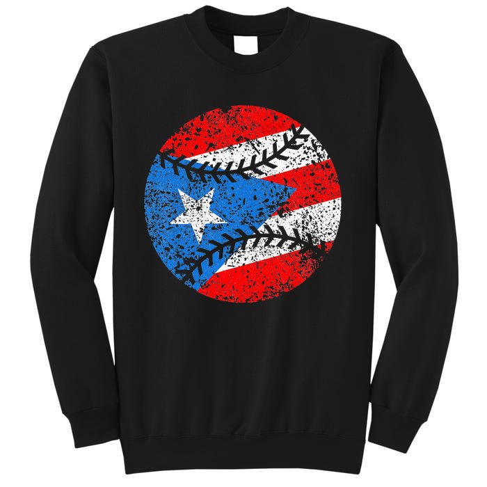 Puerto Rican Baseball Proud Boricua Flag Puerto Rico Sweatshirt